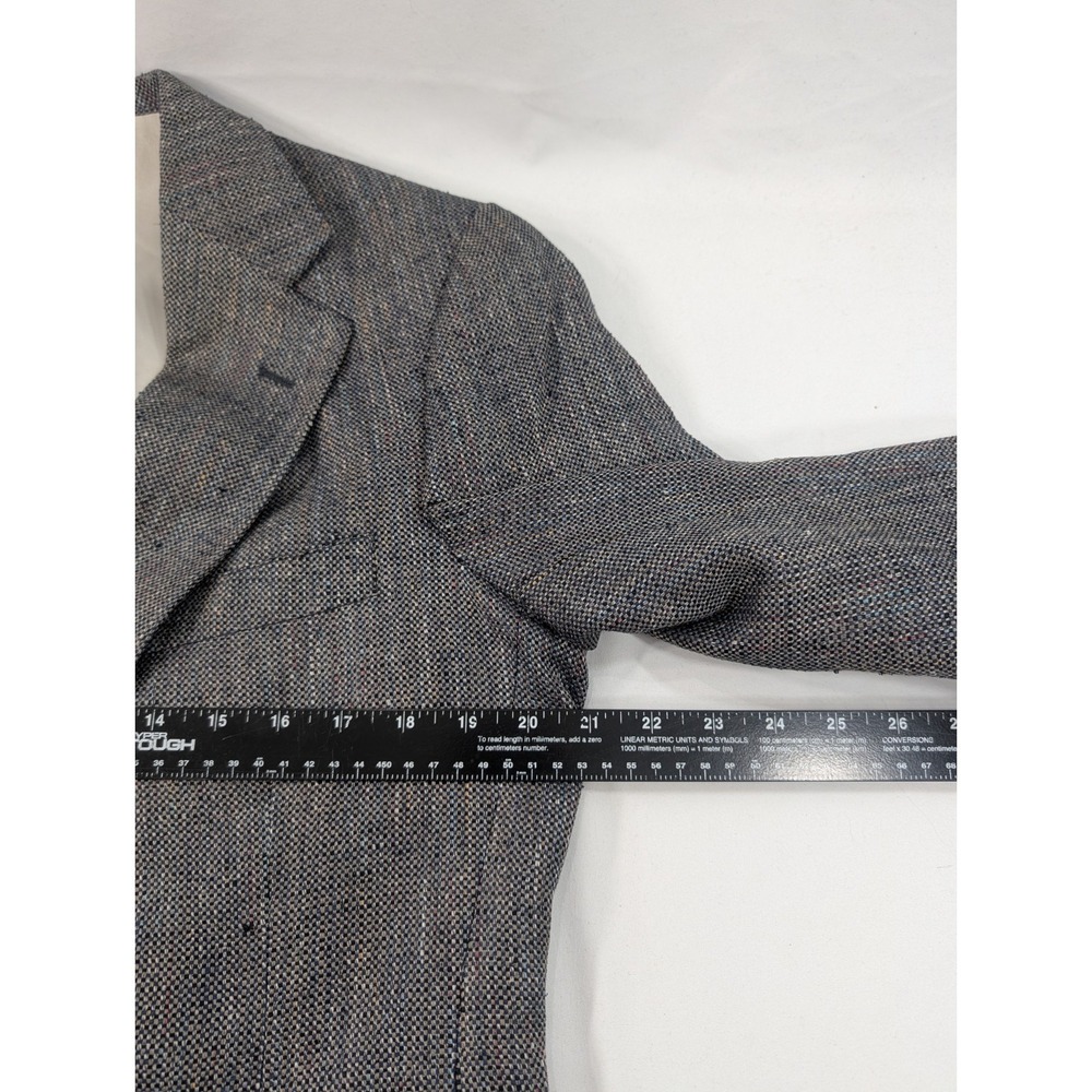 Vintage Polo University Blazer Sports Jacket USA Made Burlap Confetti 40R 42" - Picture 6 of 12